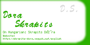 dora skrapits business card